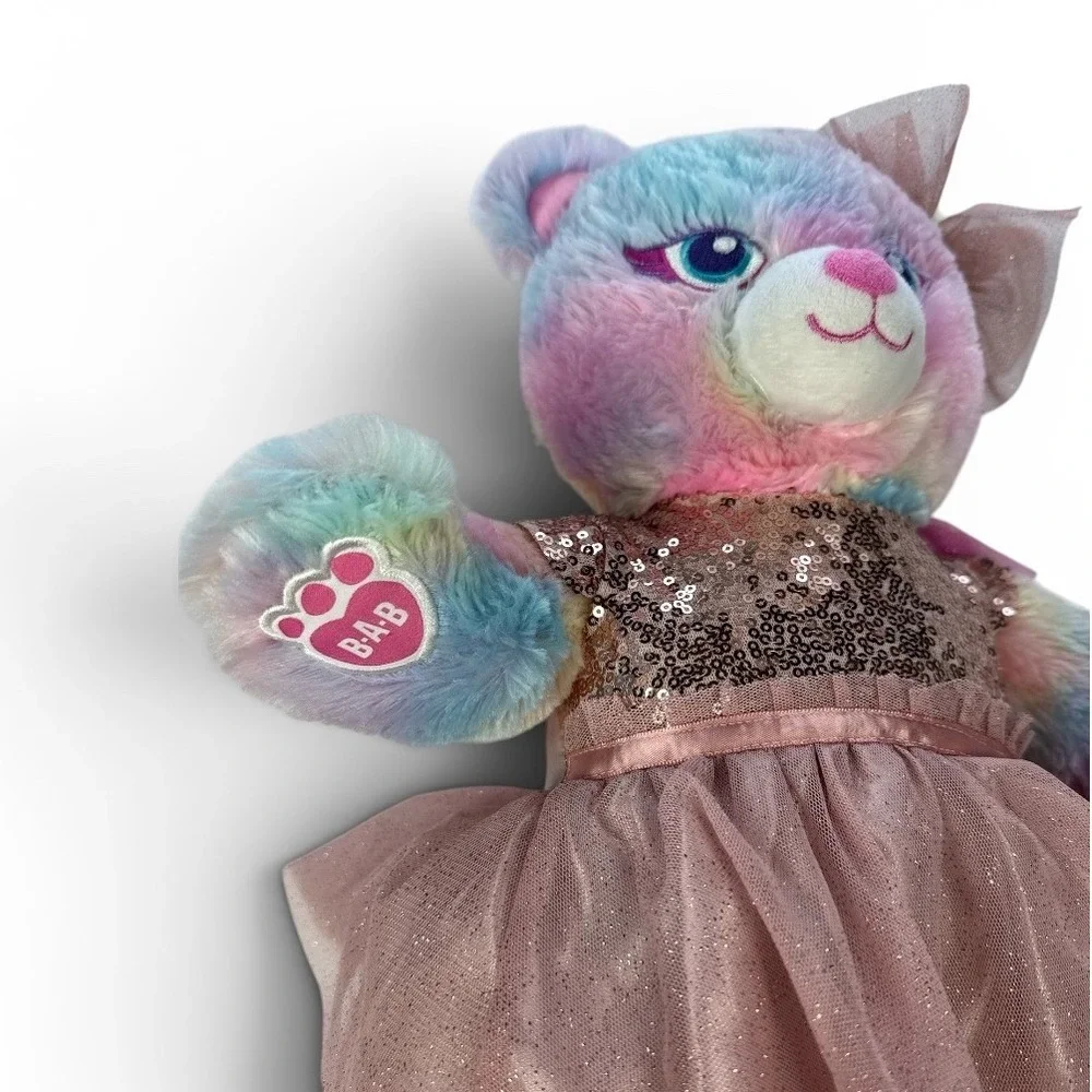 Build-A-Bear Fairy Friend Pastel Rainbow Bear Plush 16